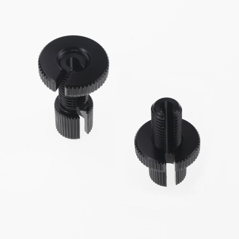 Nihfien 4 PCS M10 Clutch Brake Cable Adjuster Screw,Universal Brake Clutch Cable Line Adjuster Screw Adjusting Nut Bolt with Slotted 10MM for Motorcycle Motorbike Moped Scooter Dirt Bike-Black - Image 3